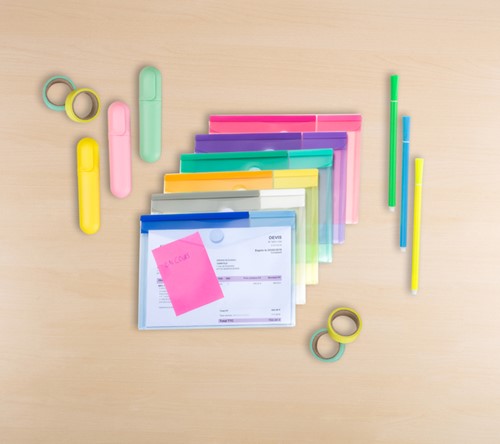 Enveloptas Djois Color Collection A5 horizontaal assorti-1