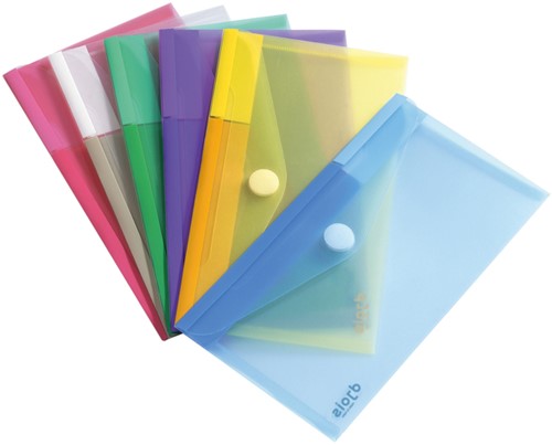 Enveloptas Djois Color Collection horizontaal 250x135mm assorti