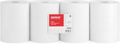 Toiletpapier Katrin Gigant S jumbo klein 2-laags 150m wit 93656-2