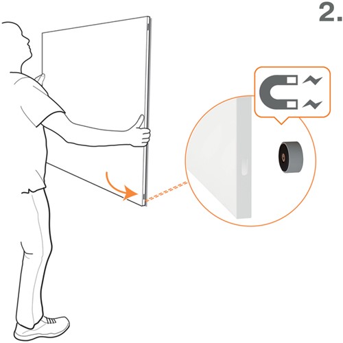 Whiteboard Nobo Infinity randloos 60x90cm-3