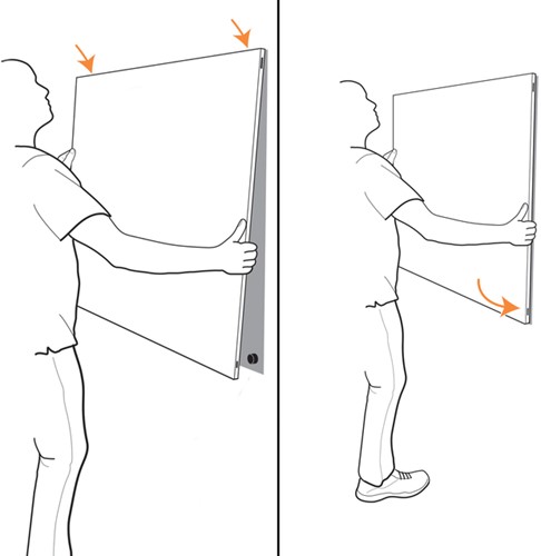 Whiteboard Nobo Infinity randloos 60x90cm-4