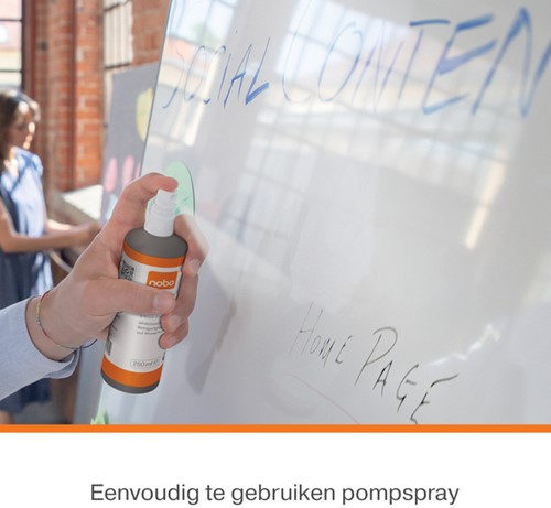 Whiteboardreinigingsspray Nobo waterbasis 250ml-3
