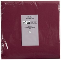 Servet Pronappe 1/4 vouw 2-laags 380x380mm 40 vel bordeauxrood-2