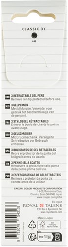 Gelschrijver Sakura Gelly Roll Classic 08 klikfunctie zwart 3 stuks-3