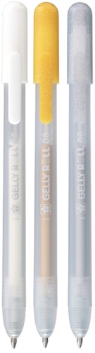 Gelschrijver Sakura Gelly Roll Special 08 klikfunctie set à 3 goud