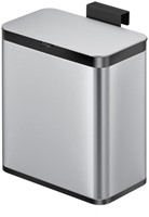 Afvalbak EKO Puro klein 7 liter zilver