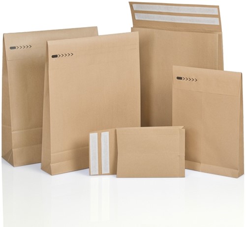 E-Commerce envelop IEZZY 250x350x50+96mm met retoursluiting br 250st-2