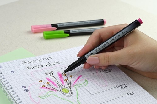 Fineliner Pentel Pointliner S40-A fijn zwart-2