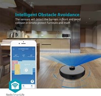 Robotstofzuiger Nedis Smartlife wifi laser 3-in-1 zwart-7
