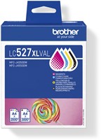 Inktcartridge Brother LC-527XL zwart + 3 kleuren