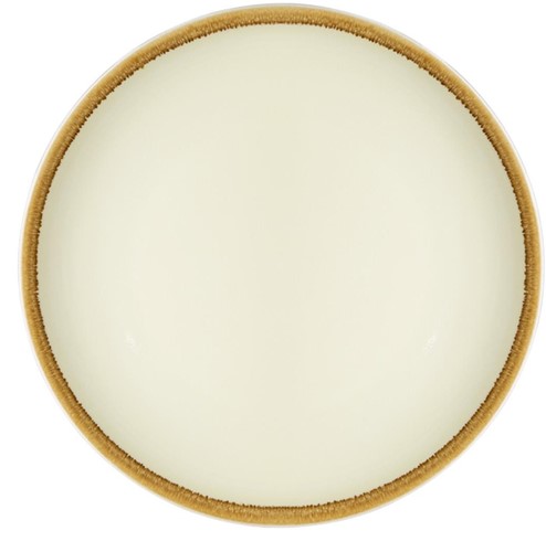 Bord Olympia Kiln coupe Ø23cm 6 stuks zandsteen