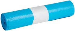 Afvalzak Propsac HDPE T23 58x100cm 70L blauw rol à 25 stuks