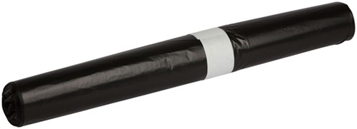 Afvalzak Propsac HDPE T23 58x100cm 70L zwart rol à 25 stuks