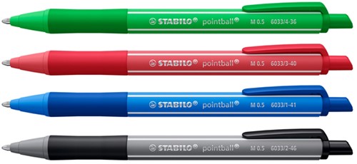 Balpen STABILO pointball colorful medium assorti-7