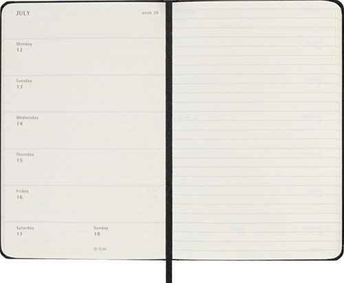 Agenda 2027 Moleskine 18M Planner Weekly 7dagen/1pagina pocket hc black-3