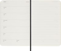Agenda 2027 Moleskine 18M Planner Weekly 7dagen/1pagina pocket sc black-3