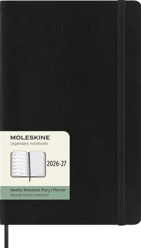 Agenda 2027 Moleskine 18M Planner Weekly 7dagen/1pagina large sc black