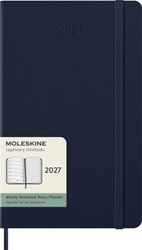 Agenda 2027 Moleskine 12M Planner Weekly 7dagen/1pagina large hc sapphire blue