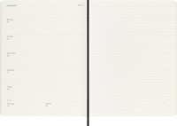 Agenda 2027 Moleskine 18M Planner Weekly 7dagen/1pagina xl sc black-3