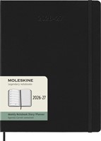 Agenda 2027 Moleskine 18M Planner Weekly 7dagen/1pagina xl hc black