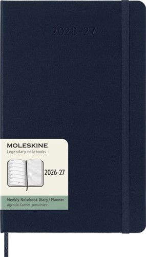 Agenda 2027 Moleskine 18M Planner Weekly 7dagen/1pagina large hc sapphire blue