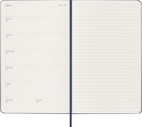 Agenda 2027 Moleskine 18M Planner Weekly 7dagen/1pagina large hc sapphire blue-3