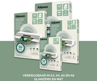 Lamineerhoes Fellowes A4 light 50% gerecycled mat 100stuks-4