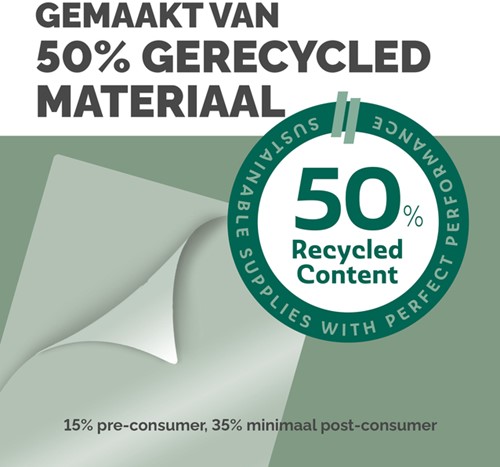 Lamineerhoes Fellowes A4 light 50% gerecycled mat 100stuks-3