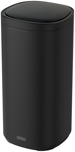 Afvalbak Desq Sensor 40 liter RVS zwart