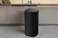 Afvalbak Desq Sensor 50 liter RVS zwart-1