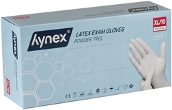Handschoen Hynex latex XL wit 5gr 100 stuks