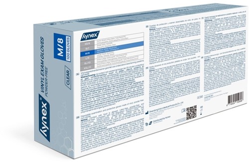 Handschoen Hynex vinyl M transparant 4.5gr 100 stuks-2