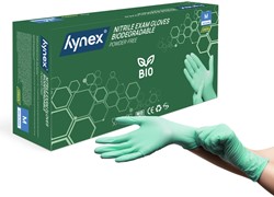 Handschoen Hynex nitril Bio M groen 3.5gr100 stuks