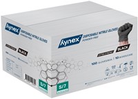 Handschoen Hynex nitril S zwart 5gr extra sterk 100 stuks-1