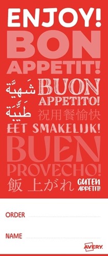 Etiket Avery sluitzegel/breukindicatie rood 40x95mm 250 stuks-2