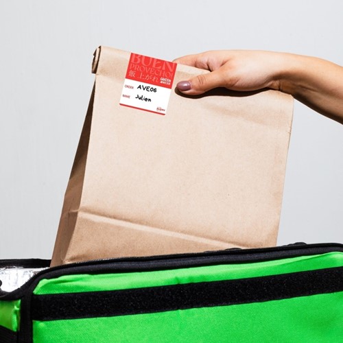 Etiket Avery sluitzegel/breukindicatie rood 40x95mm 250st-1