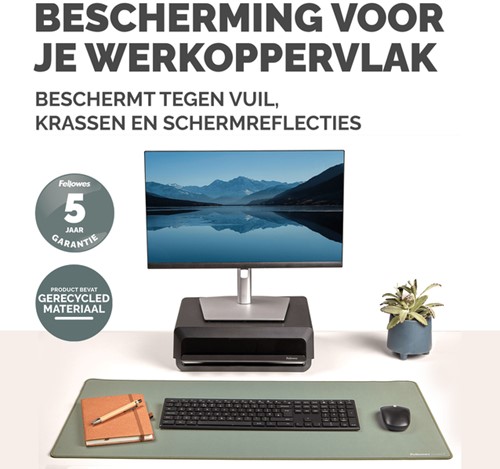 Bureau-onderlegger Fellowes Breyta saliegroen-2