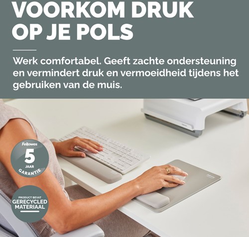 Muismat met polssteun Fellowes Breyta XL zand-1