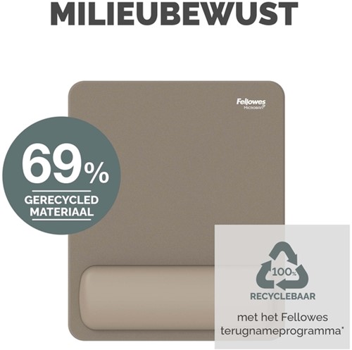Muismat met polssteun Fellowes Breyta zand-5