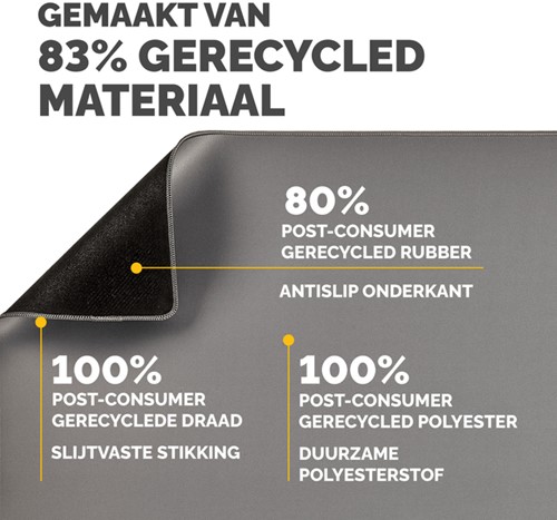 Bureau-onderlegger Fellowes Breyta grijs-1