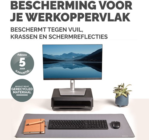 Bureau-onderlegger Fellowes Breyta grijs-2