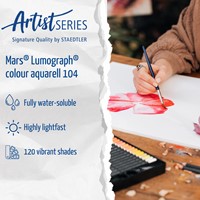 Aquarelpotlood Staedtler Mars Lumograph set à 12 kleuren-5