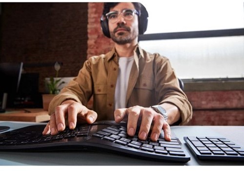 Toetsenbord HP 965 BLK Ergonomisch draadloos QWERTY-2
