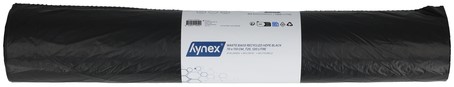 Afvalzak Hynex 70x110cm HDPE recycled T25 120L zwart rol à 25 stuks-1