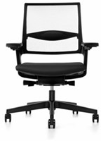 Bureaustoel Interstuhl Movy is3 14M8 netrug zwart