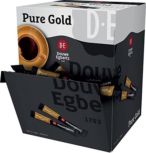 Koffie Douwe Egberts Pure gold 200 sticks à 1,5gram