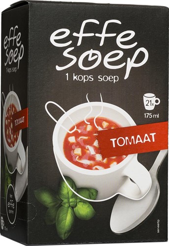 1-kops soep Effe Soep tomaat 21x175ml