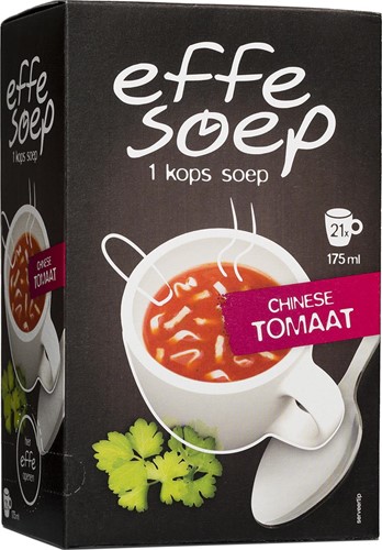 1-kops soep Effe Soep chinese tomaat 21x175ml