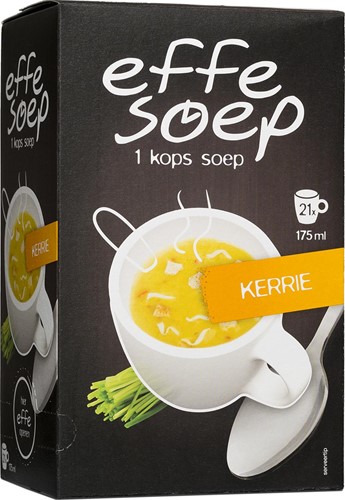 1-kops soep Effe Soep kerrie 21x175ml
