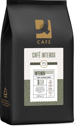 Koffie Q-Connect bonen café intenso 1000 gram